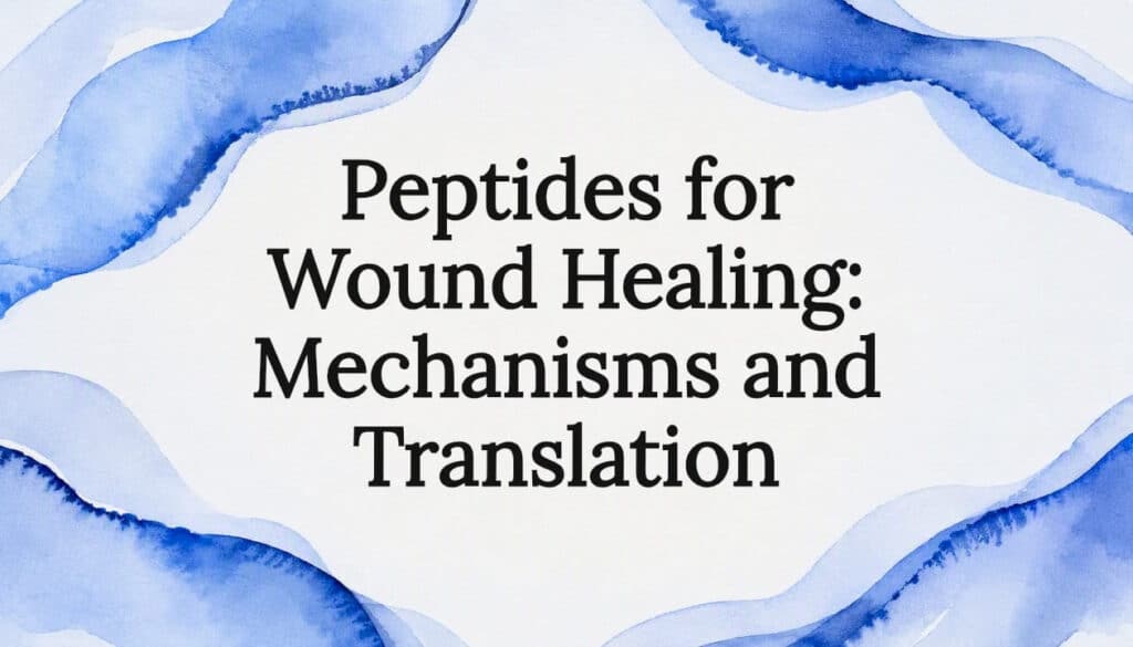 Decorative scientific title card illustration