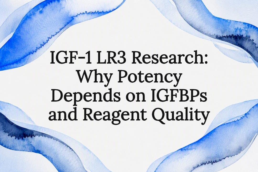 Decorative IGF-1 LR3 research title card