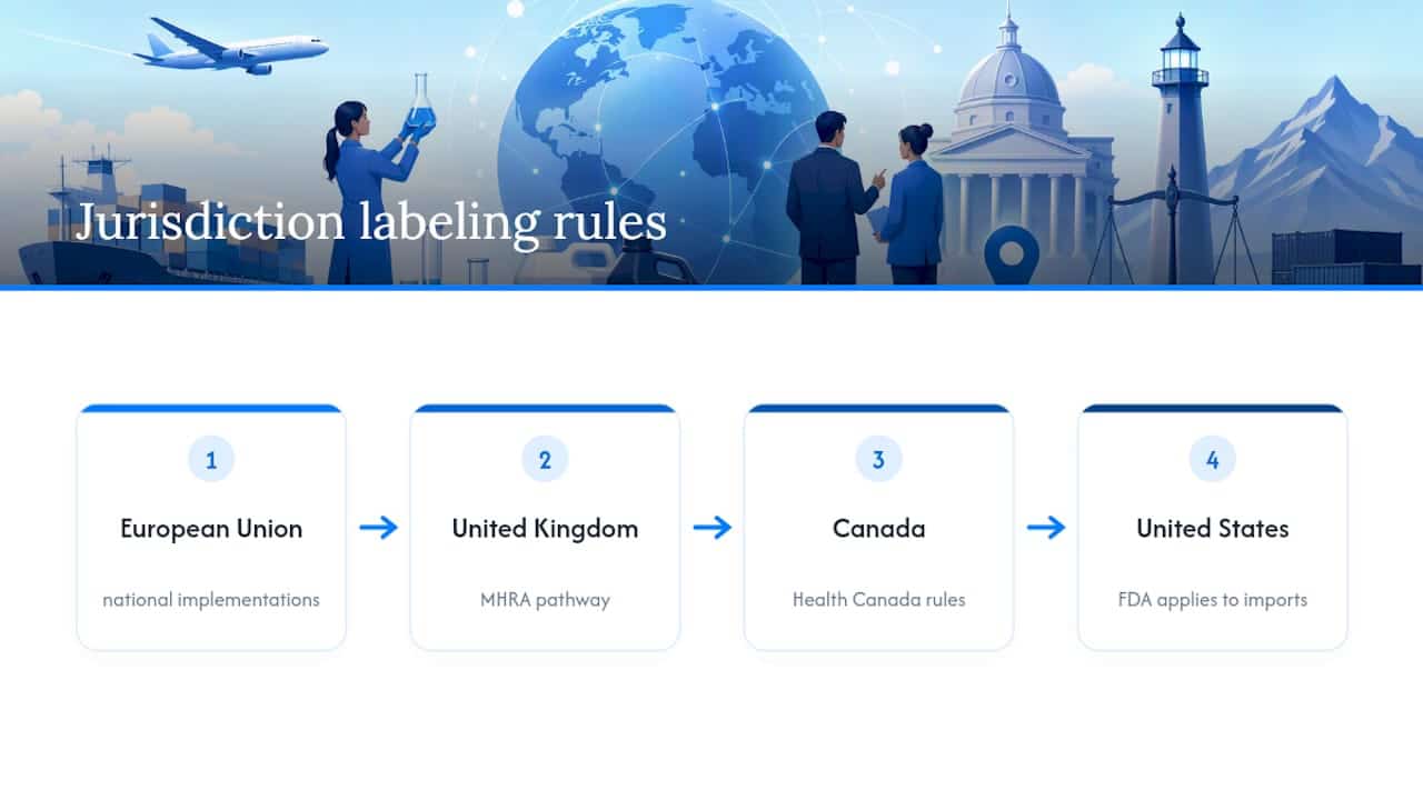 Comparison of international RUO regulatory frameworks
