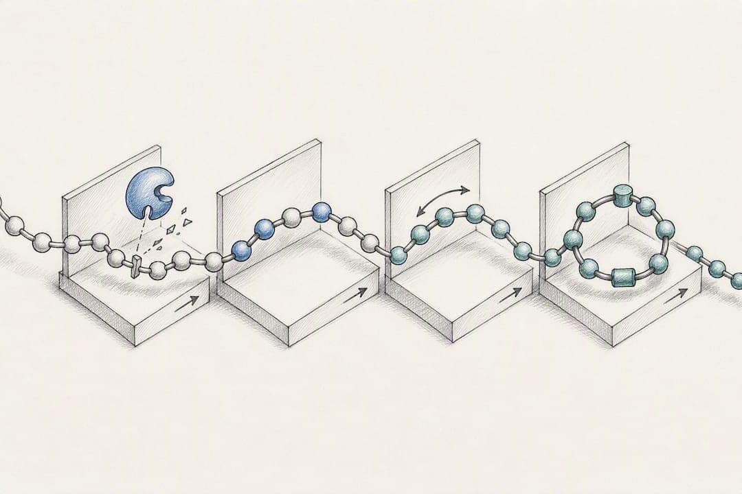 Illustration of peptide stability design strategies