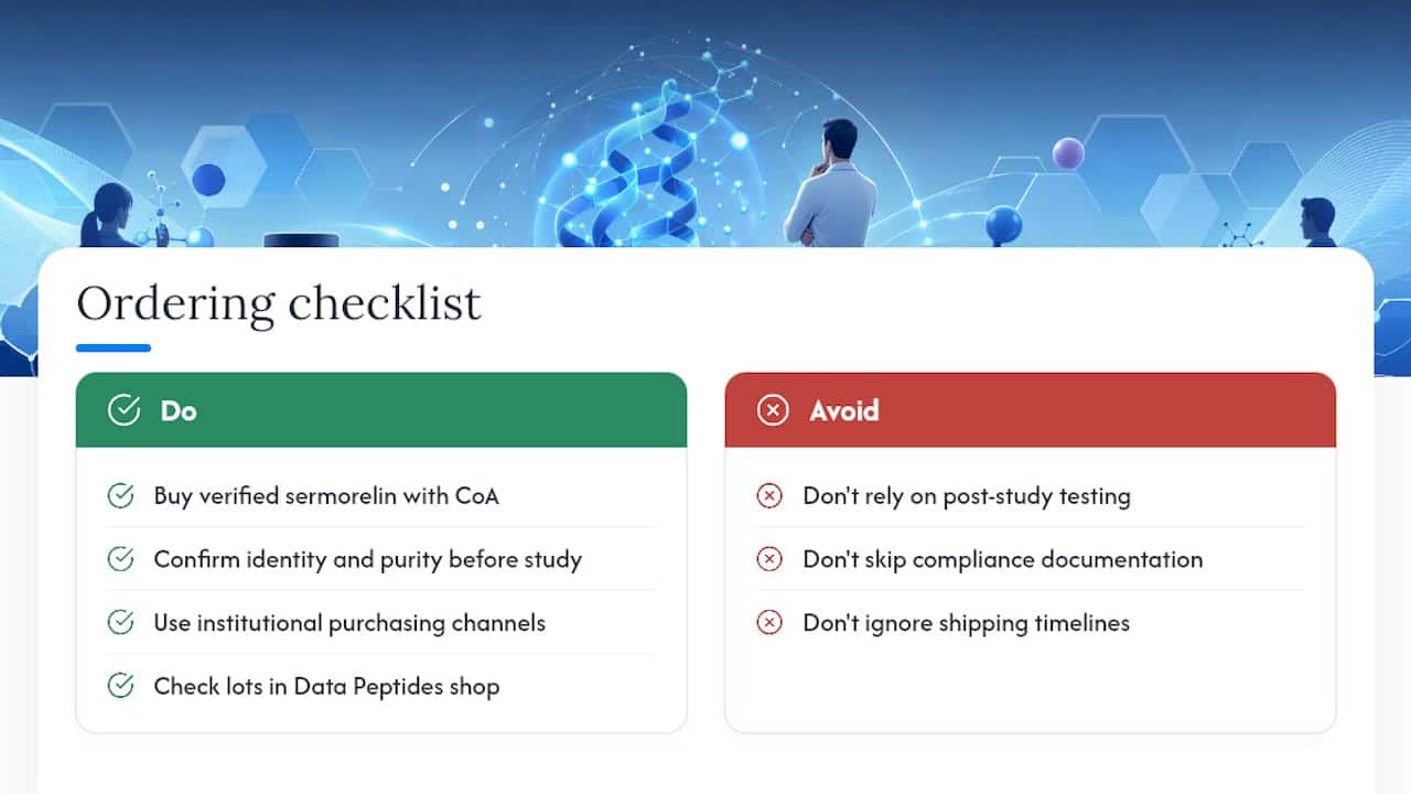 Order Research-Grade Sermorelin for Your Study — overview diagram