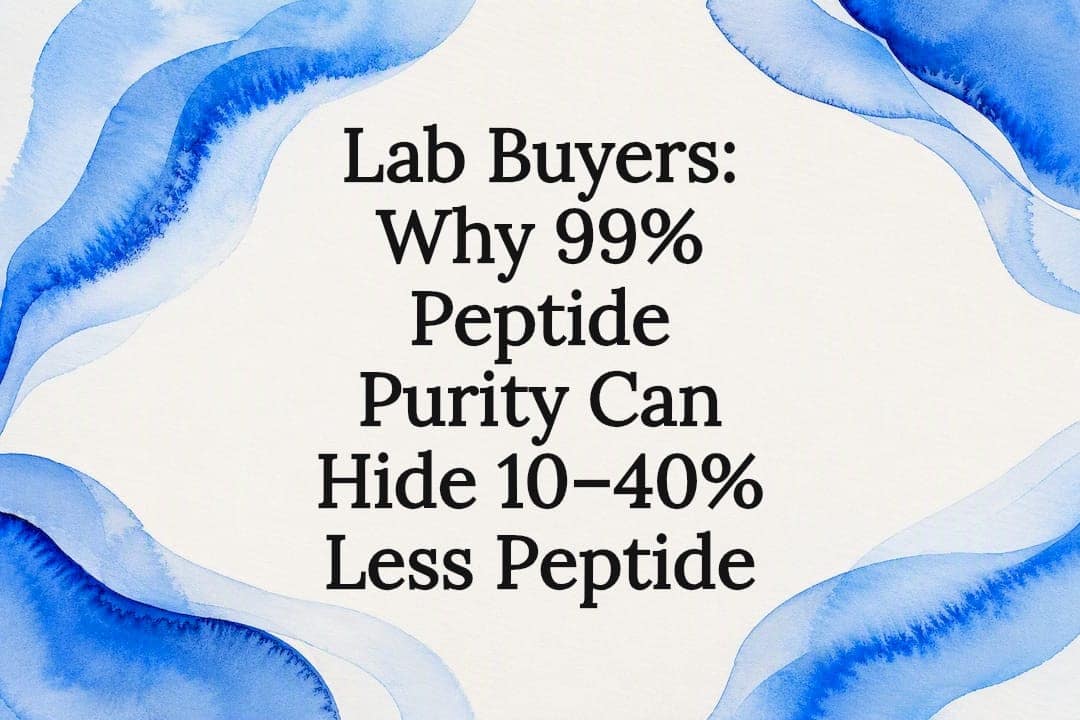 Decorative peptide purity title card