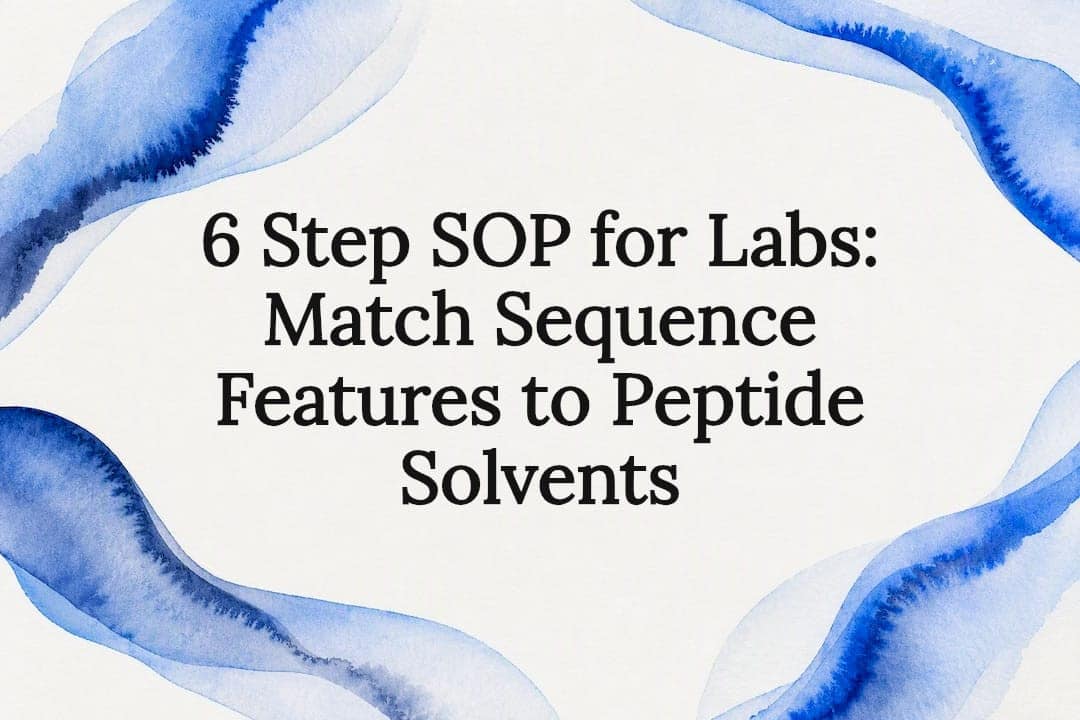 Decorative peptide solvent SOP title card