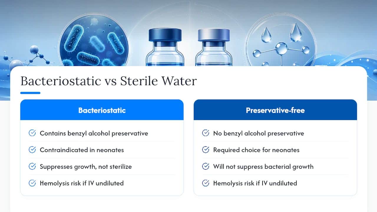 Benzyl Alcohol Risks, Neonate Warnings, and Hemolysis — overview diagram