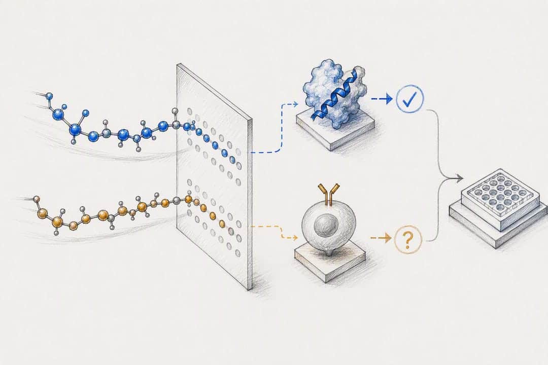 Illustration of peptide assay cross-reactivity