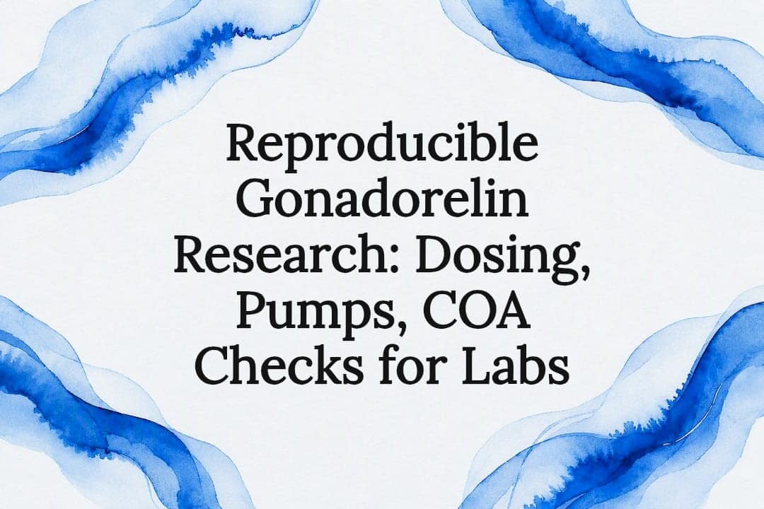 Decorative gonadorelin research title card