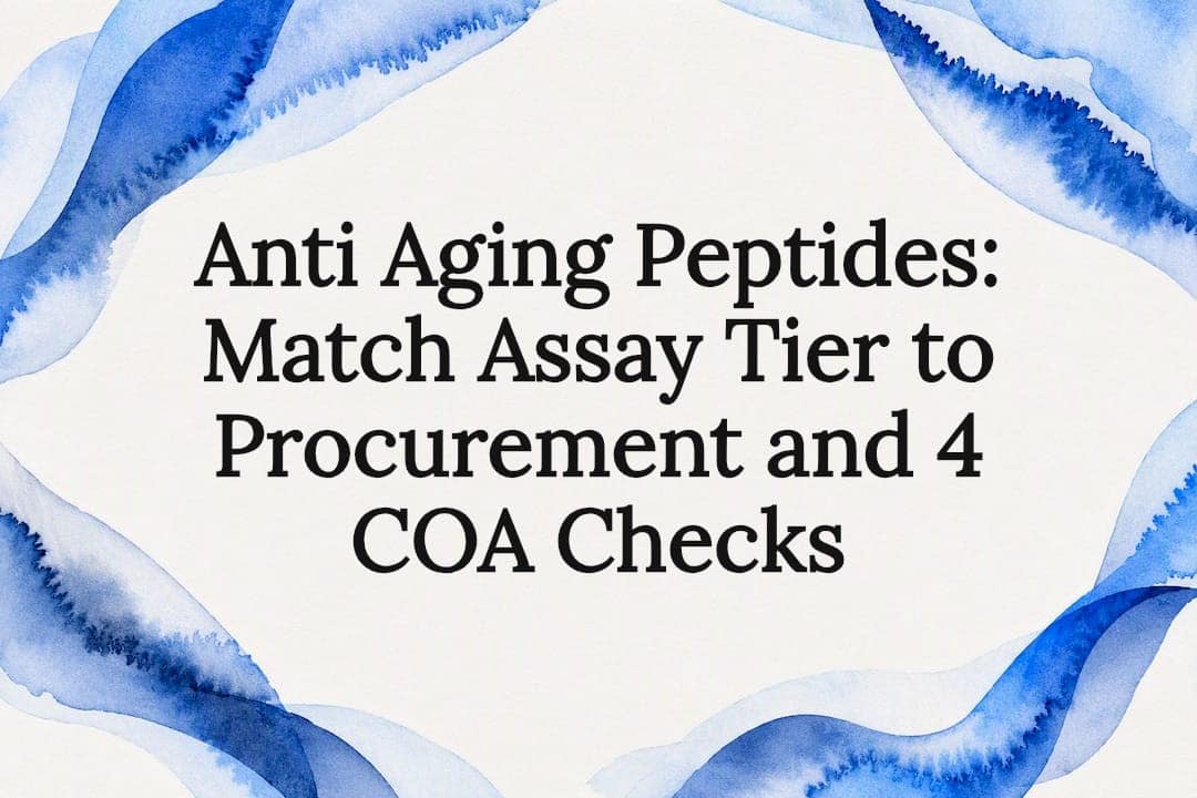Decorative anti-aging peptide title card