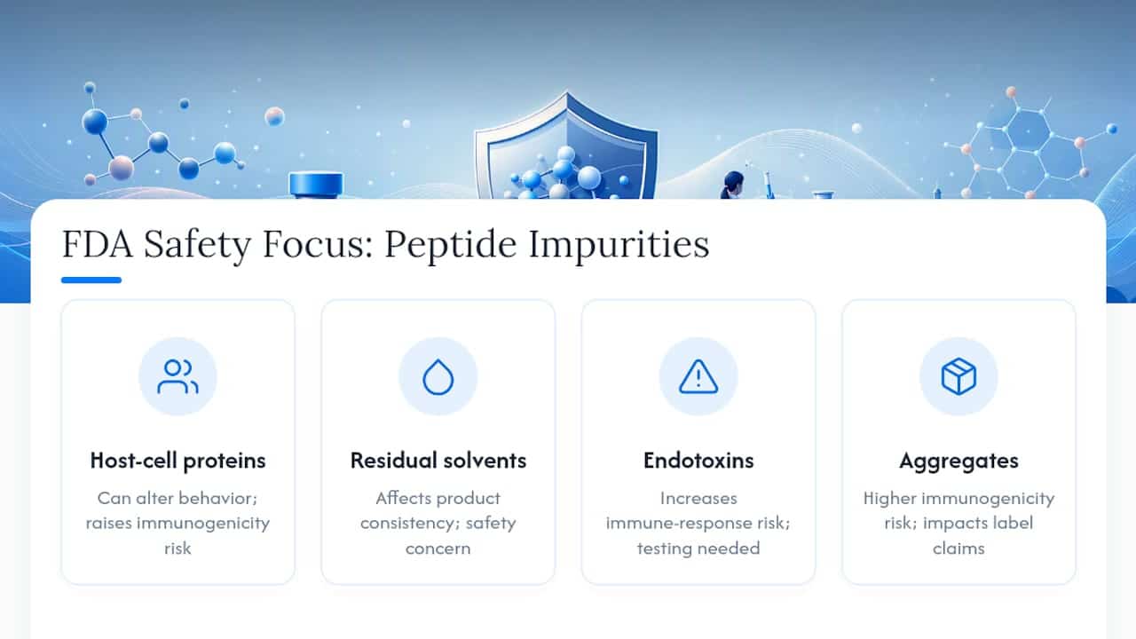 Peptide impurity characterization factors