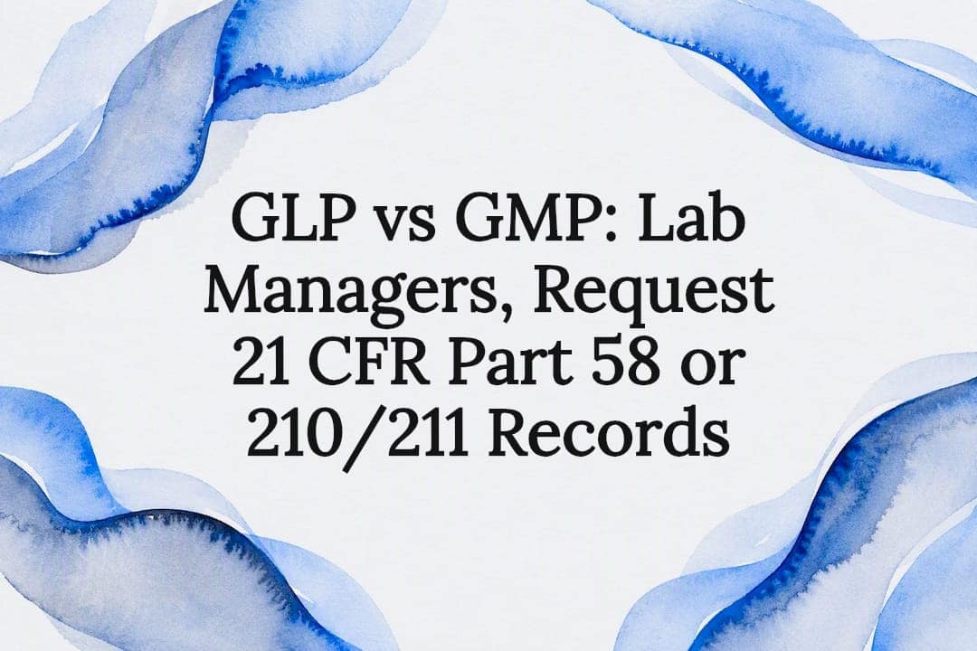 Decorative GLP and GMP article title card