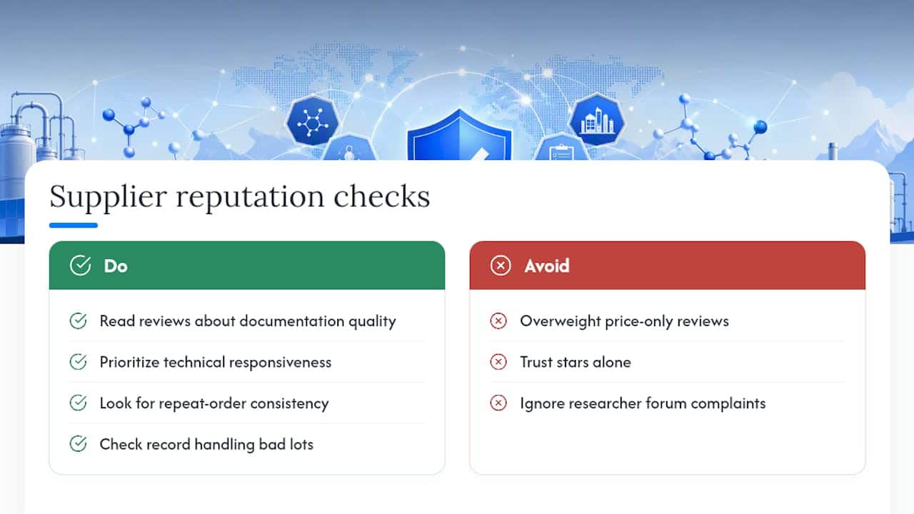 Does Supplier Reputation Actually Predict Quality? — overview diagram