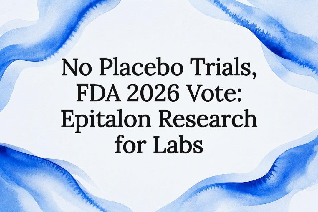 Decorative Epitalon research title card