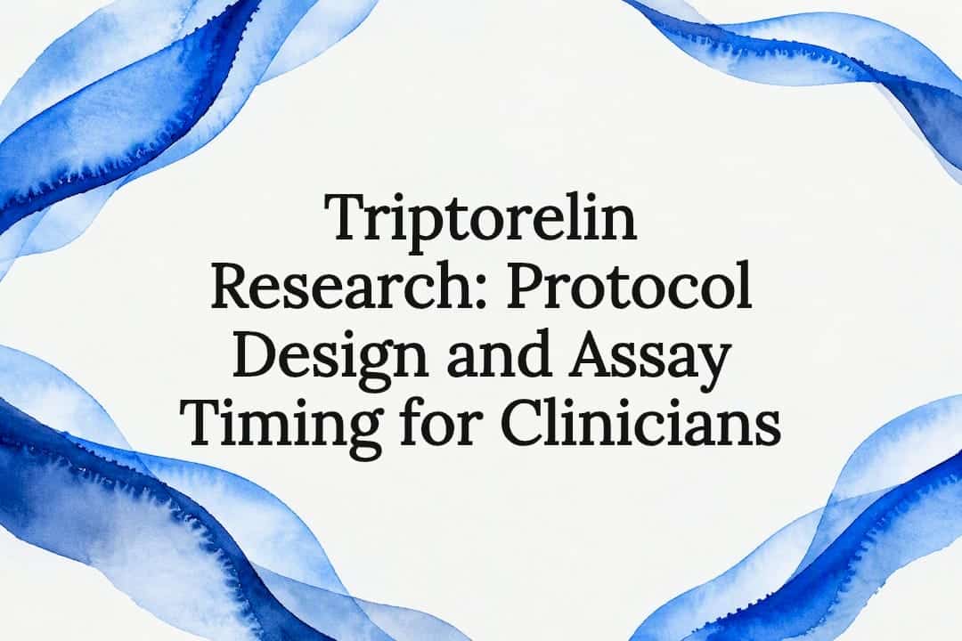 Decorative triptorelin research title card