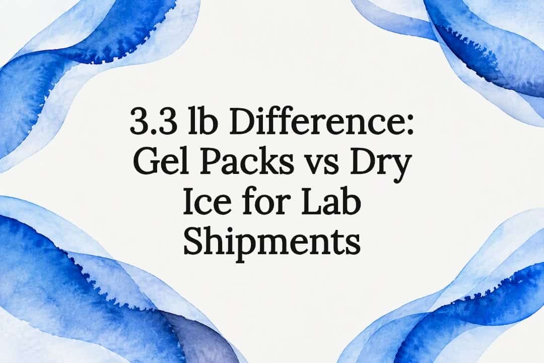 Decorative laboratory shipment title card