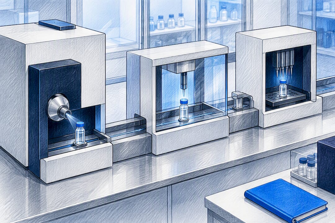 Three-stage peptide quality verification