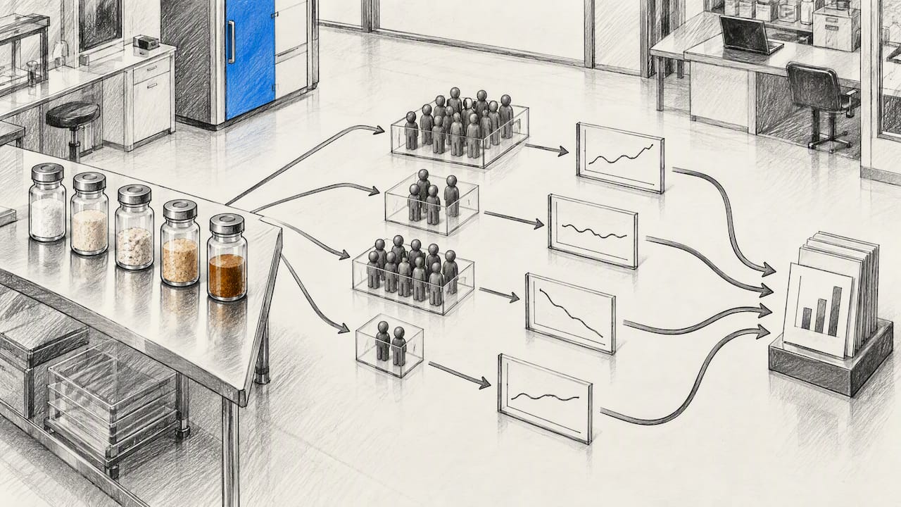 Illustration of heterogeneous research evidence structure