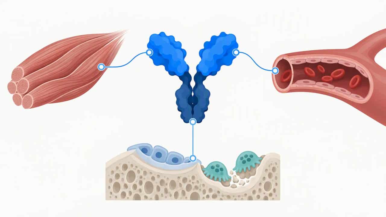 ACE-031 pathways across muscle vessels and bone