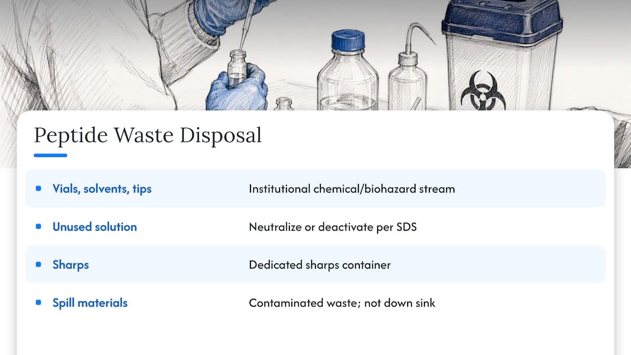 Peptide waste examples and disposal routes