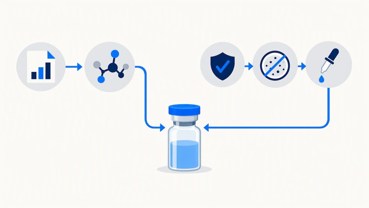 Study evidence and batch checks shown separately